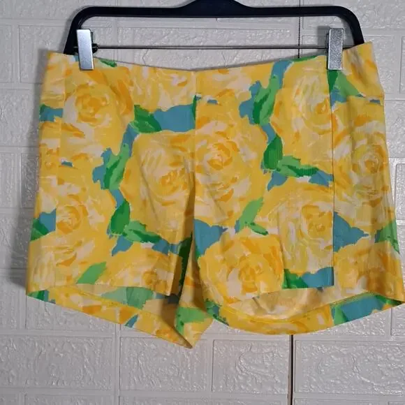Lilly Pulitzer First Impression Deenie Shorts Sunglow Yellow 5” Inseam - Picture 3 of 12